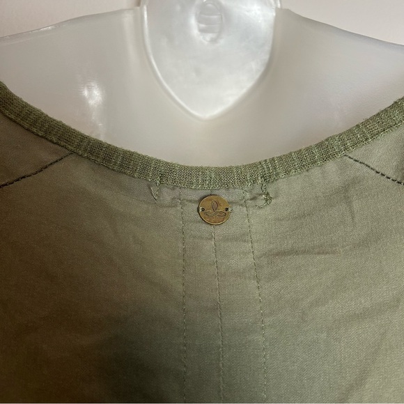 Prana Hensley Henley Knit Olive Green Dress Size Small - Picture 7 of 8